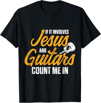 Christian Guitarist Jesus Church Worship Guitar Player T-Shirt
