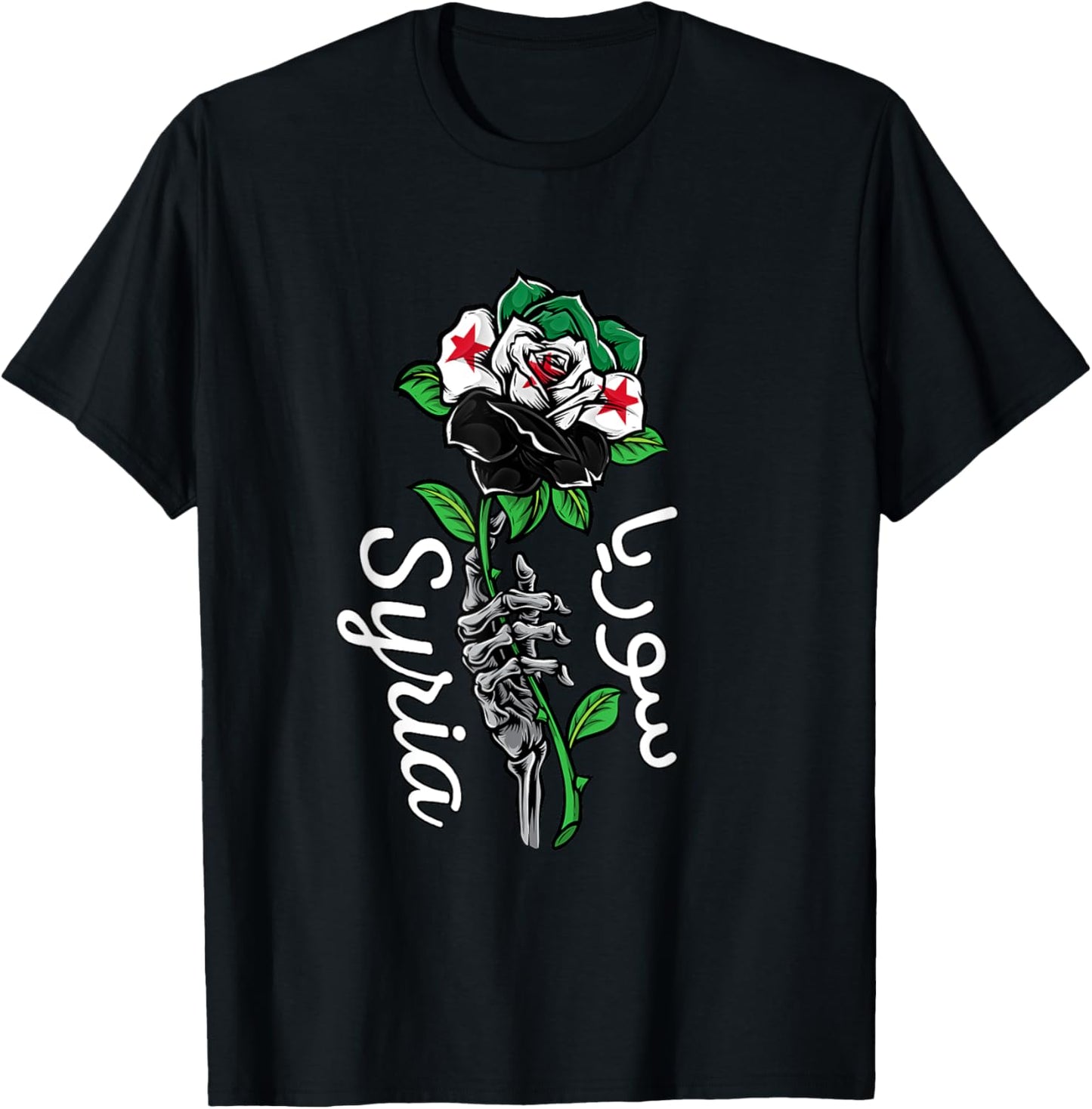 Syria Flag Damascus Syrian Flag I Love Syria T-Shirt