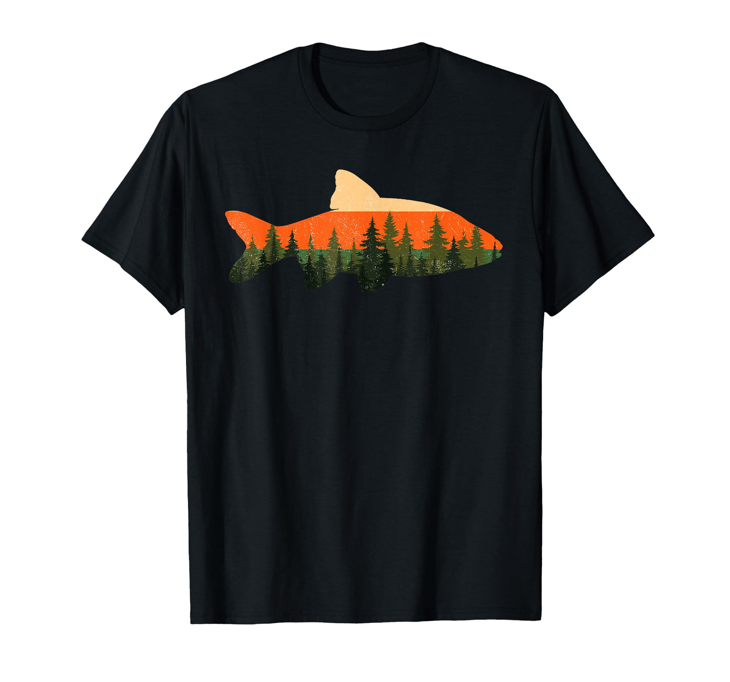 Trout Fly Fishing Outdoor Forest Nature Wildlife Fisherman T-Shirt