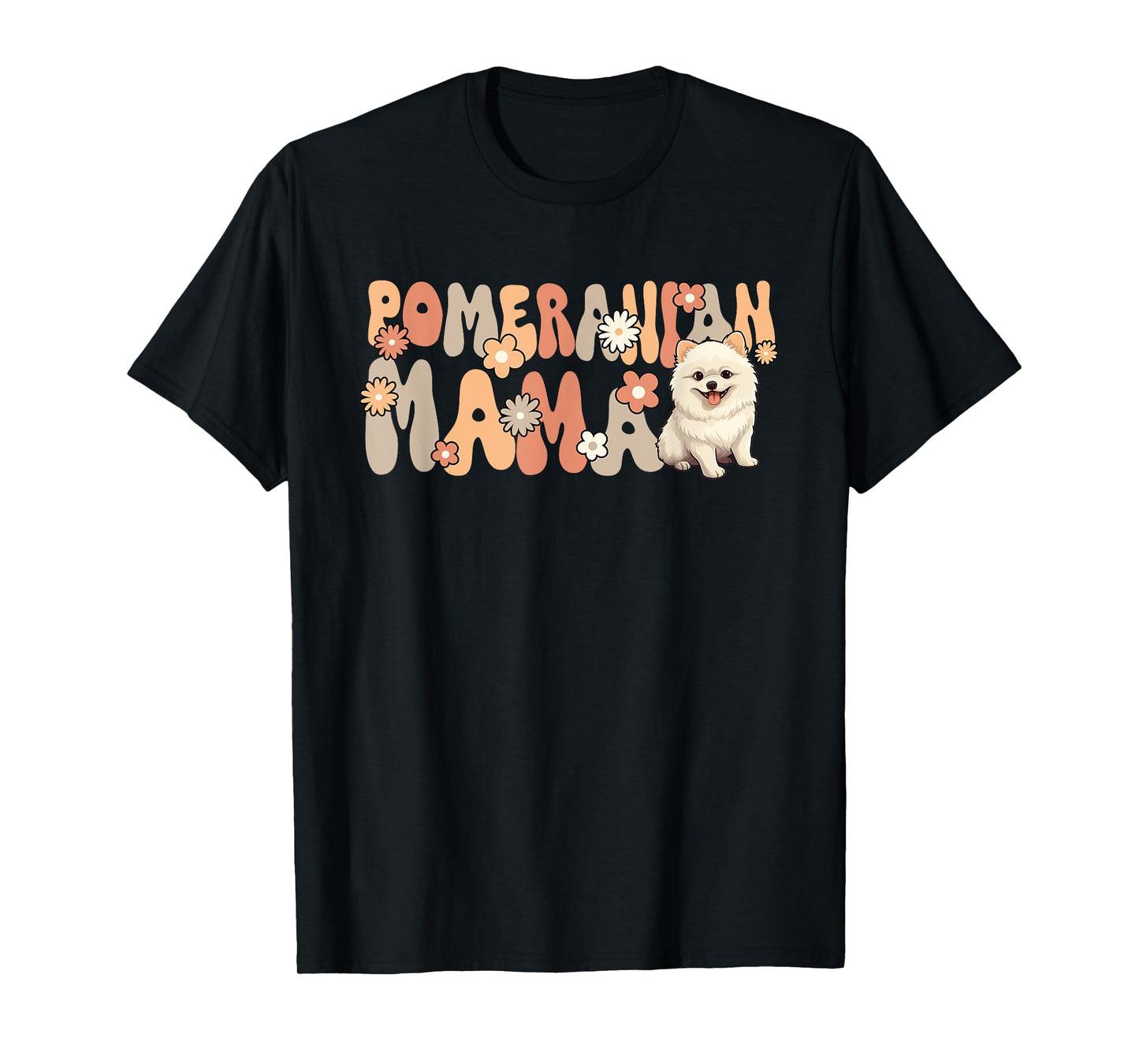 Pomeranian Groovy World's Best Pomeranian Mom T-Shirt