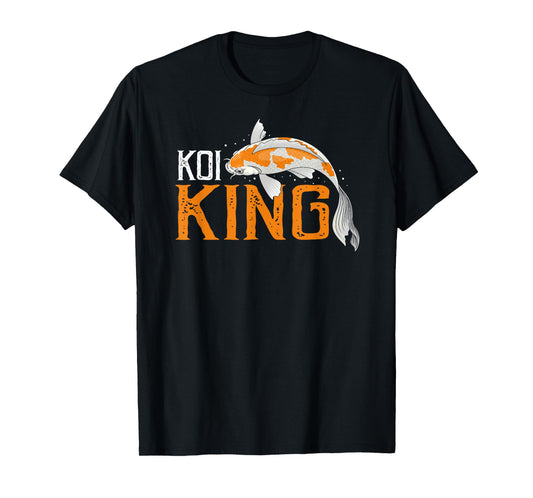 Koi King Bold Pond Owner Aquatic Hobby Master T-Shirt