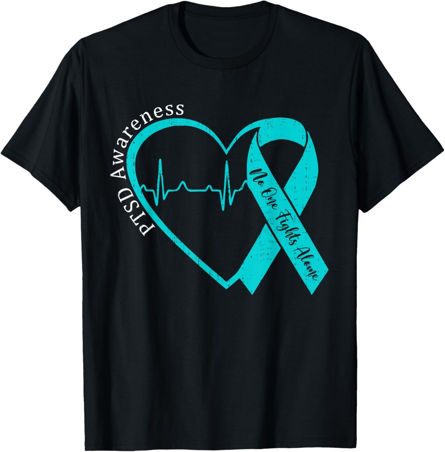 PTSD Awareness Teal Ribbon Post Traumatic Stress Disorder T-Shirt
