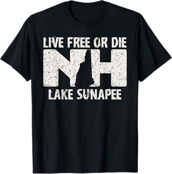 Lake Sunapee, NH Live Free or Die product T-Shirt