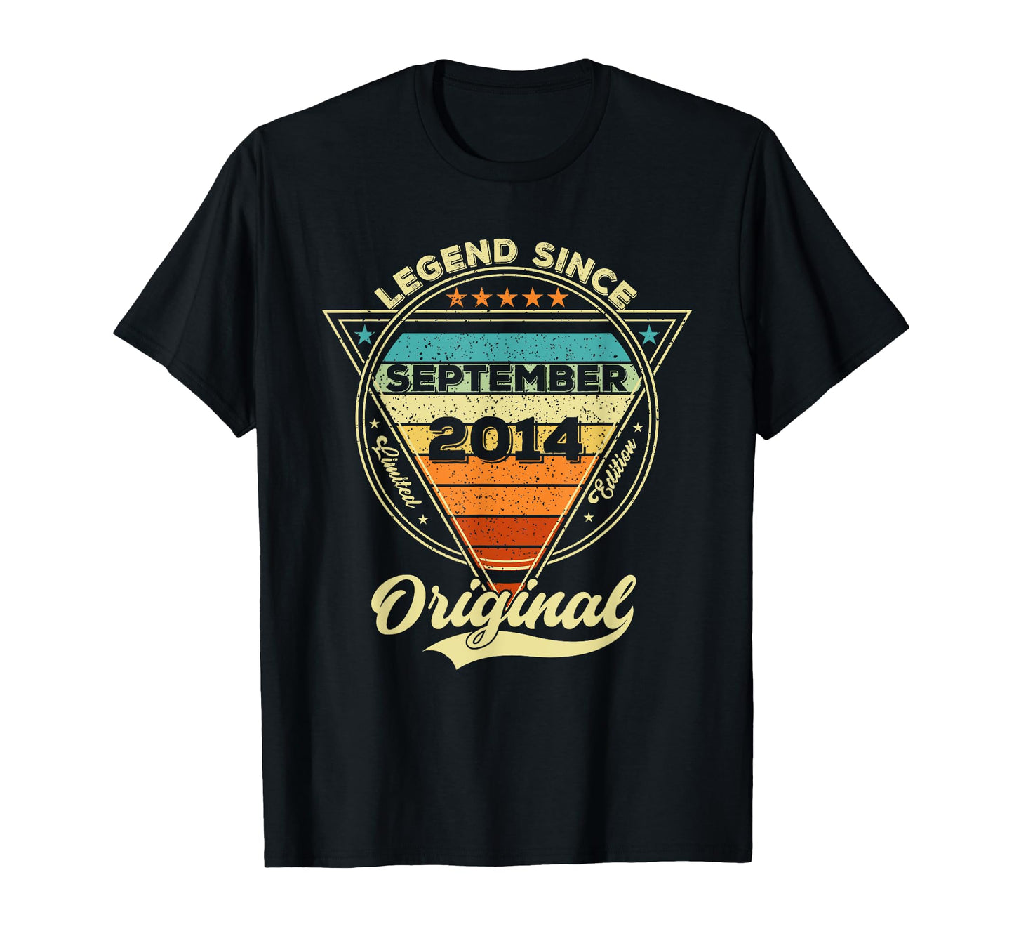 Vintage 11th Birthday Legend Since September 2014 T-Shirt