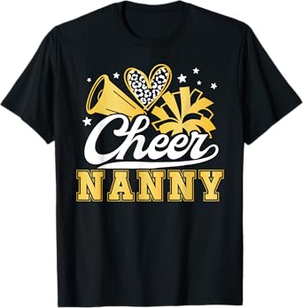 Cheer Nanny Of A Cheerleader Nanny Cheerleading Nanny T-Shirt