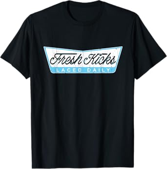 Blue Fresh Kicks Blue Graphic T-Shirt