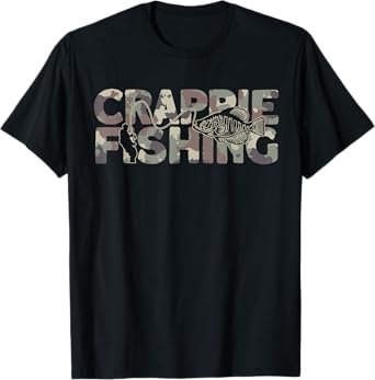 Crappie Fisherman Camouflage Crappie Fishing T-Shirt