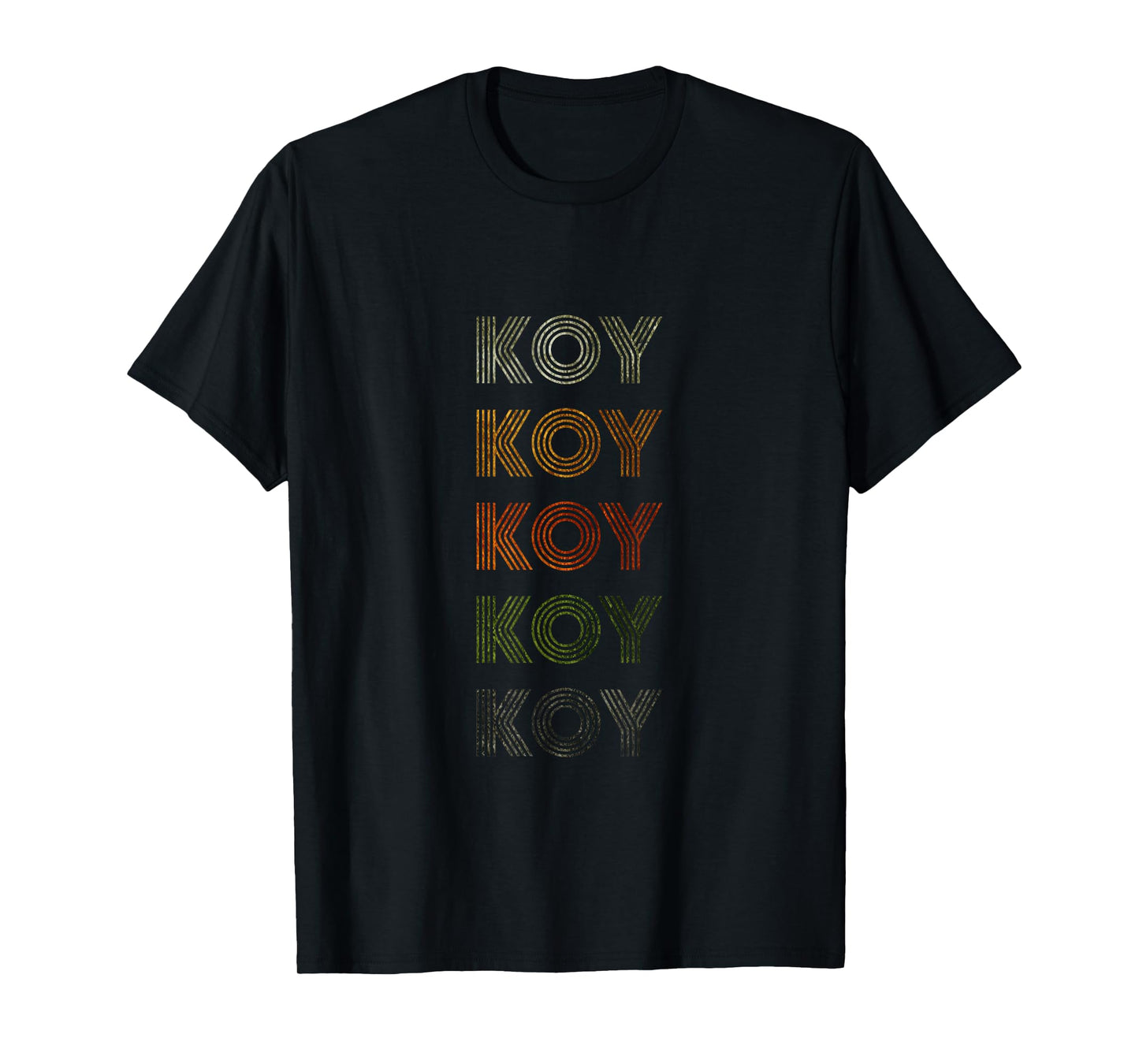 Love Heart Koy Tee Grunge Vintage Style Black Koy T-Shirt