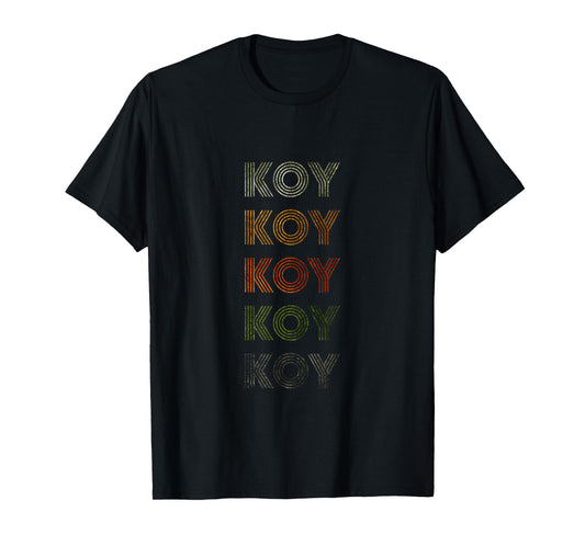 Love Heart Koy Tee Grunge Vintage Style Black Koy T-Shirt