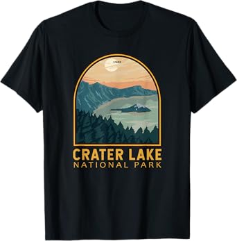 Crater Lake National Park Vintage Emblem T-Shirt