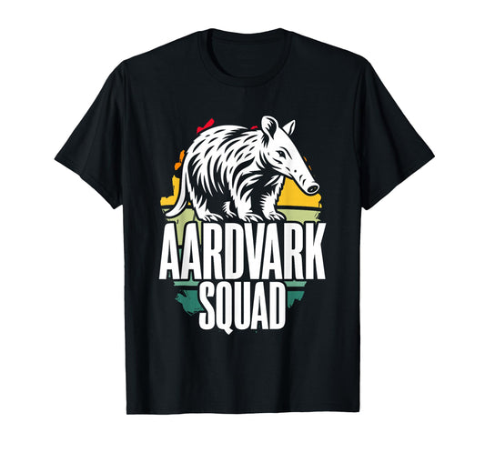 Aardvark Squad Animal Retro Vintage Nature Wildlife T-Shirt
