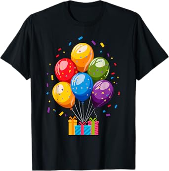 It's My Party Balloons Birthday Party Time T-Shirt