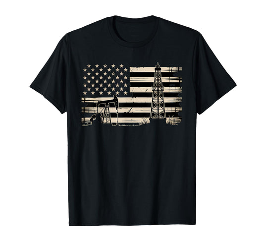 Oilfield Worker Oil Rig Drilling Oilman Oil Worker T-Shirt