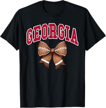 Georgia Coquette Bow for Georgia Women Girls Moms Toddlers T-Shirt