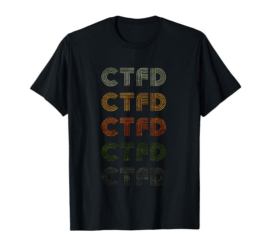 Love Heart Ctfd Tee Grunge Vintage Style Black Ctfd T-Shirt
