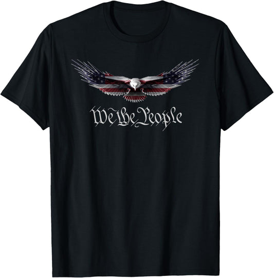 American Patriot Freedom Eagle USA Flag T-Shirt T-Shirt