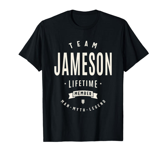 Team Jameson Lifetime Member Funny Name Jameson T-Shirt