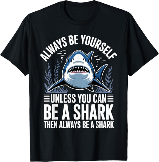 Cool Shark Art For Men Women Great White Hammerhead Shark T-Shirt