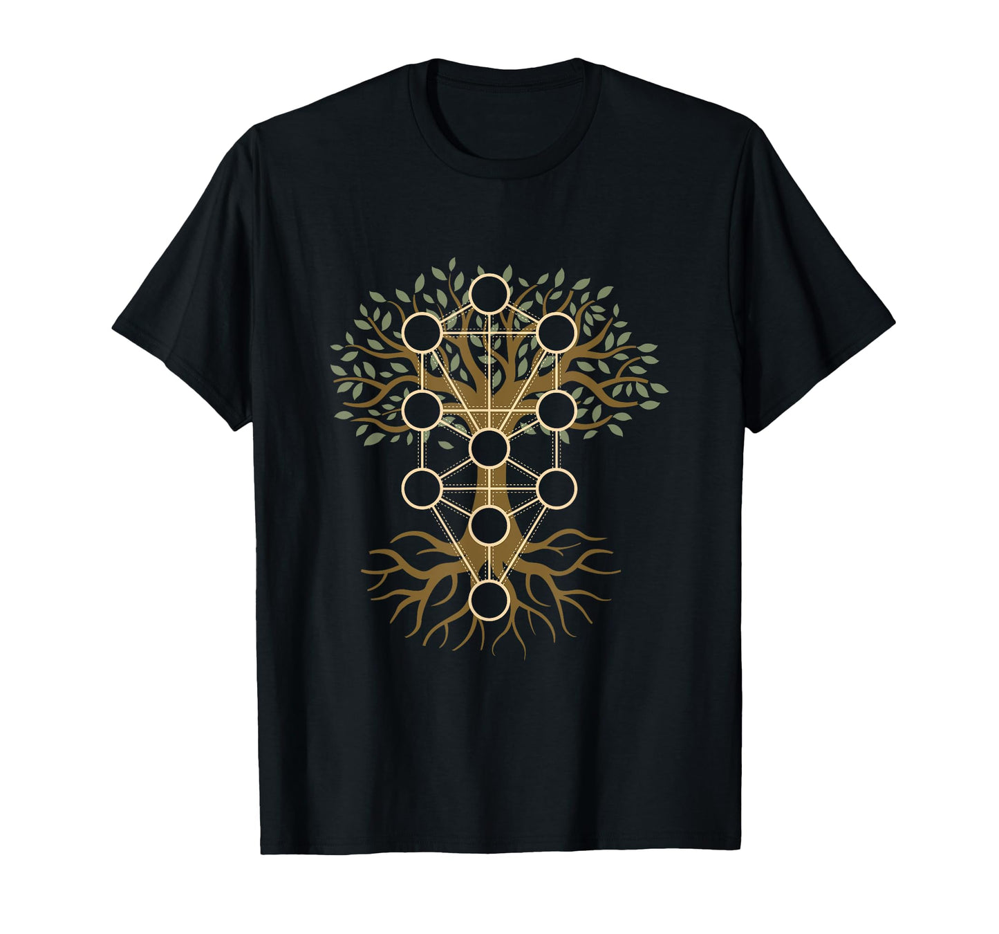 Kabbalah Tree of Life Esoteric Symbol Apparel T-Shirt