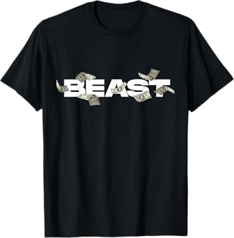 MrBeast Classic Bill T-Shirt, Small, Black