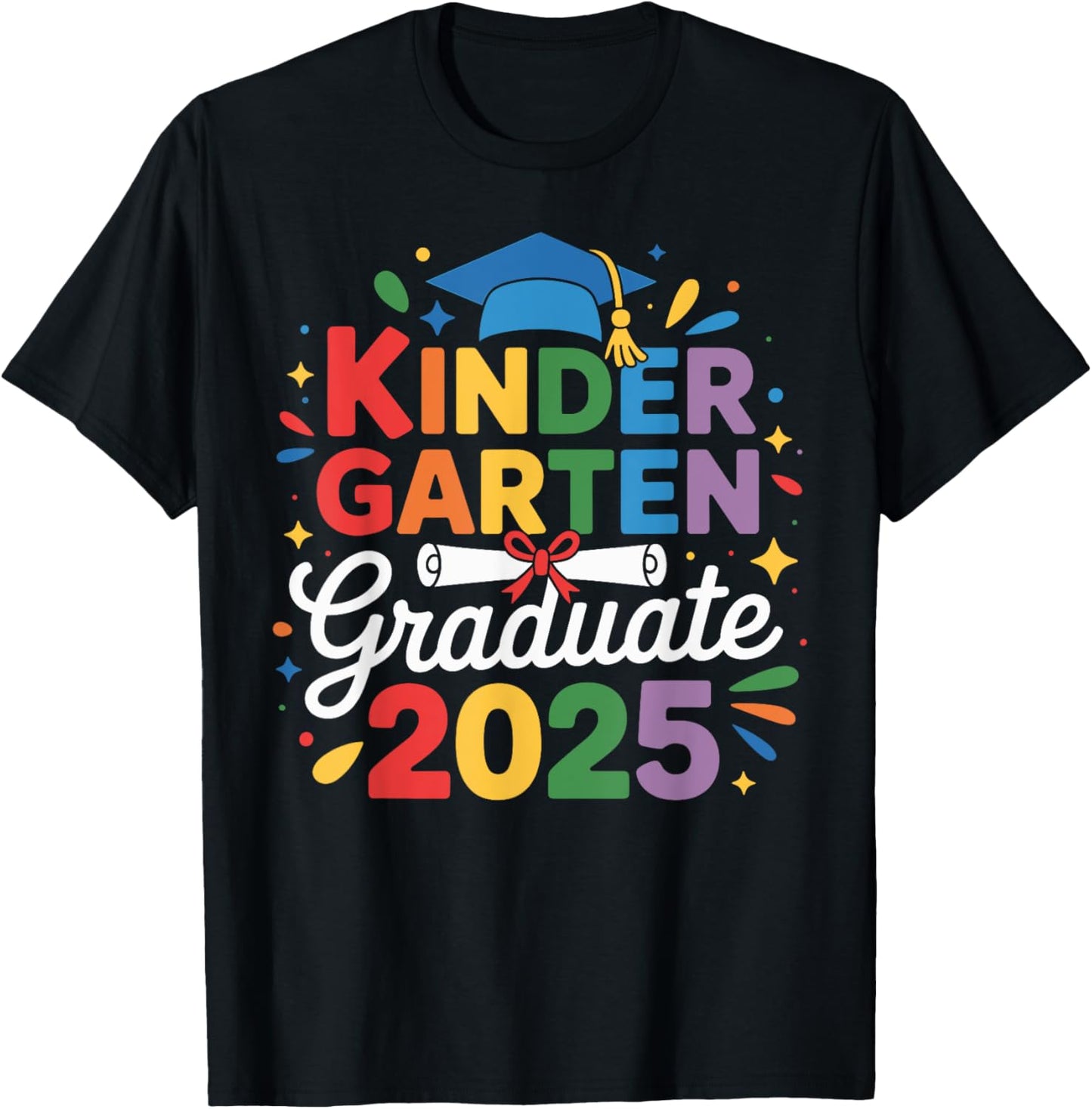 Kindergarten Graduation For Kids Boys Girls Graduate 2025 T-Shirt