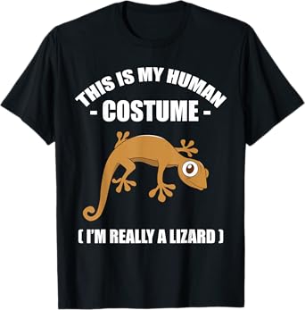 Silly Cute Halloween Lizard Costume For Toddlers Youths T-Shirt