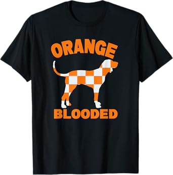 Orange Blooded Tennessee Hound Dog Tee Native Home TN Pride T-Shirt
