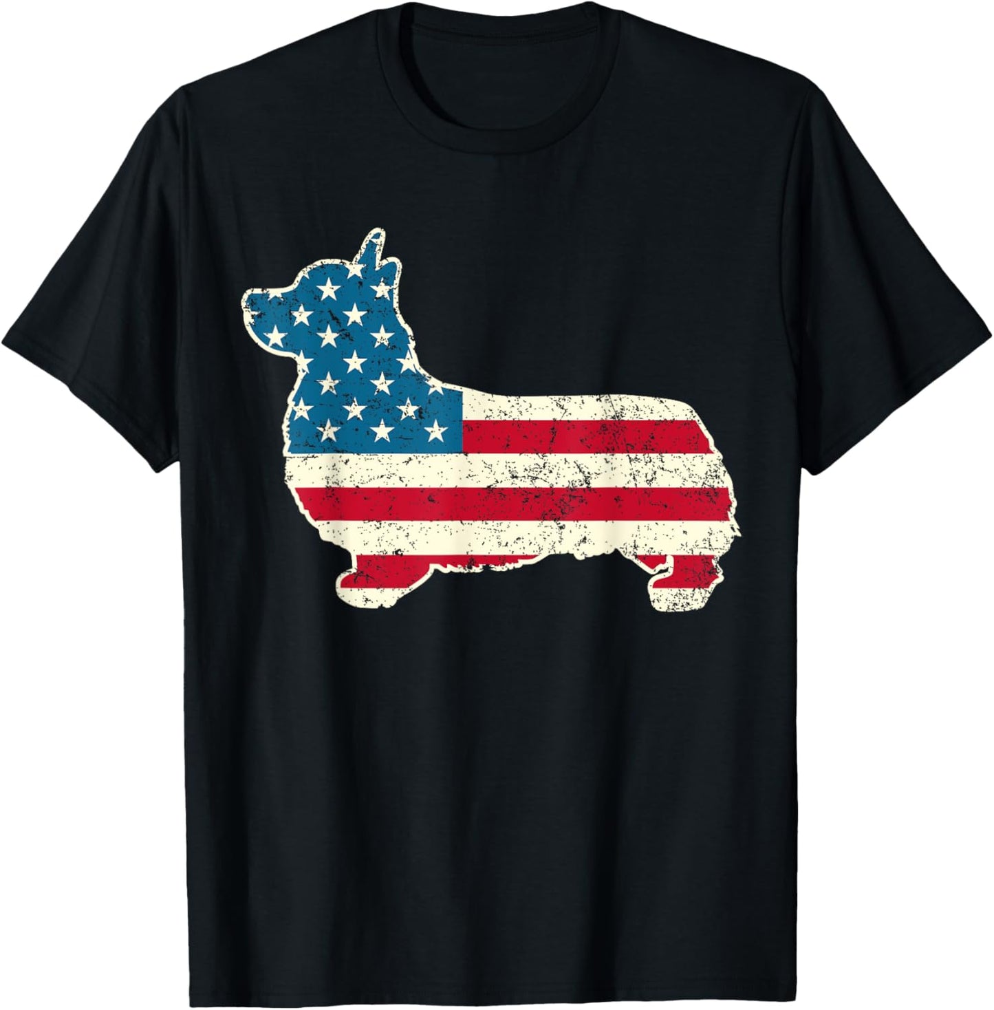 Corgi 4th of July Dog Lover Gifts Men Women American Flag T-Shirt