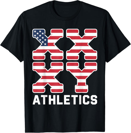 Gender Genetic American Flag Xx Xy Athletics T-shirt