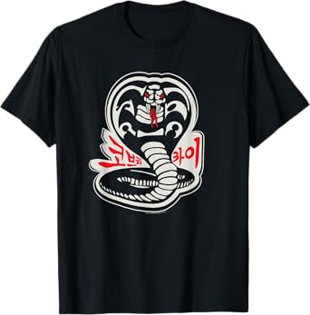 Cobra Kai Karate Dojo South Korea Snake Logo Sekai Taikai T-Shirt