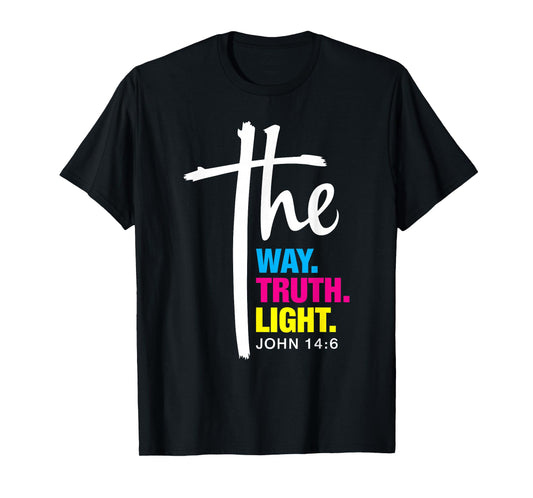 The Way, the Truth & the Life Colorful Design T-Shirt