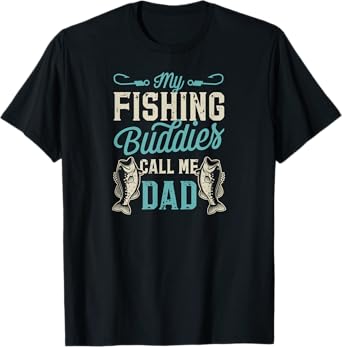 My Fishing Buddies Call Me Dad Large Mouth Bass Father's Day T-Shirt