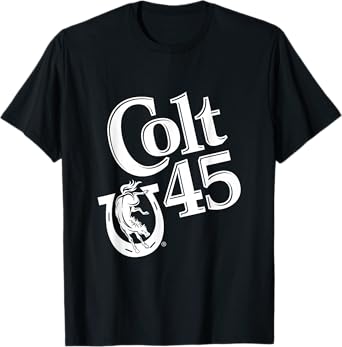 Colt 45 Beer Style - White Logo T-Shirt