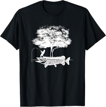 Musky Fish Artistic Mens Boys Love Muskie Fishing Gift T-Shirt