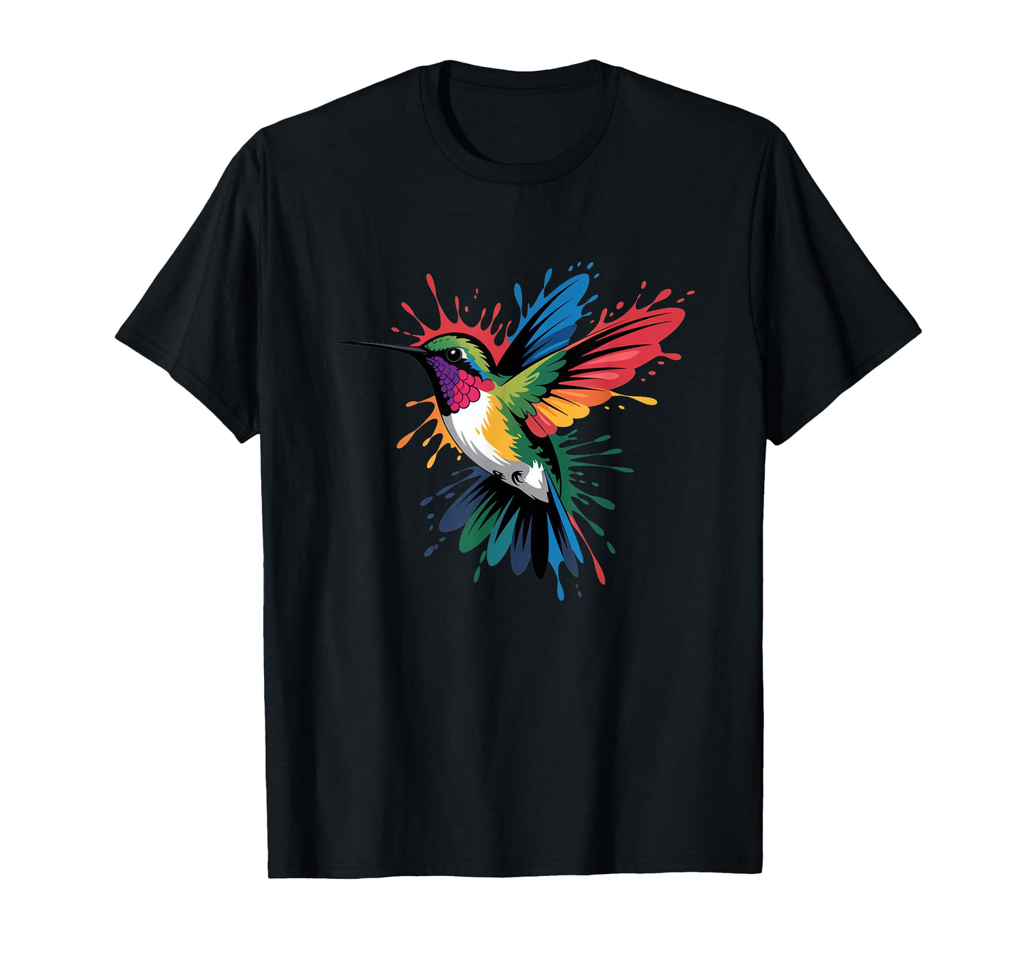 Colorful Hummingbird Colors Bird Nature Wildlife Art Birds T-Shirt