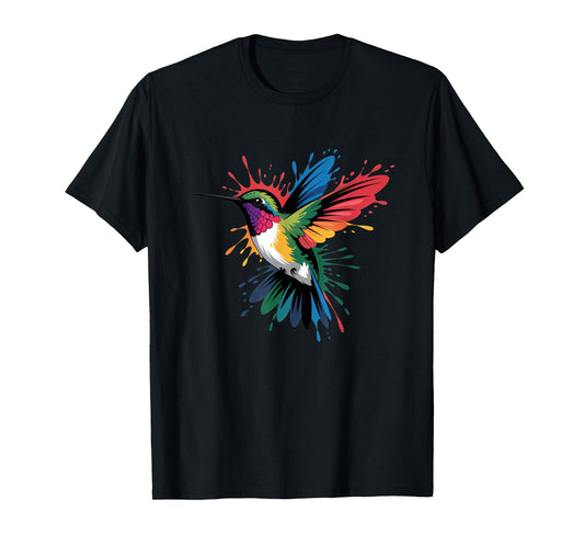 Colorful Hummingbird Colors Bird Nature Wildlife Art Birds T-Shirt