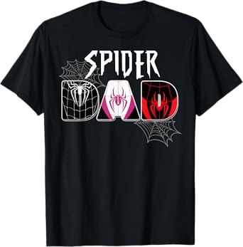 Mens Spider Dad Design Father's Day Matching Family Birthday T-Shirt