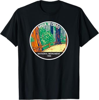 Muir Woods National Monument California Vintage T-Shirt