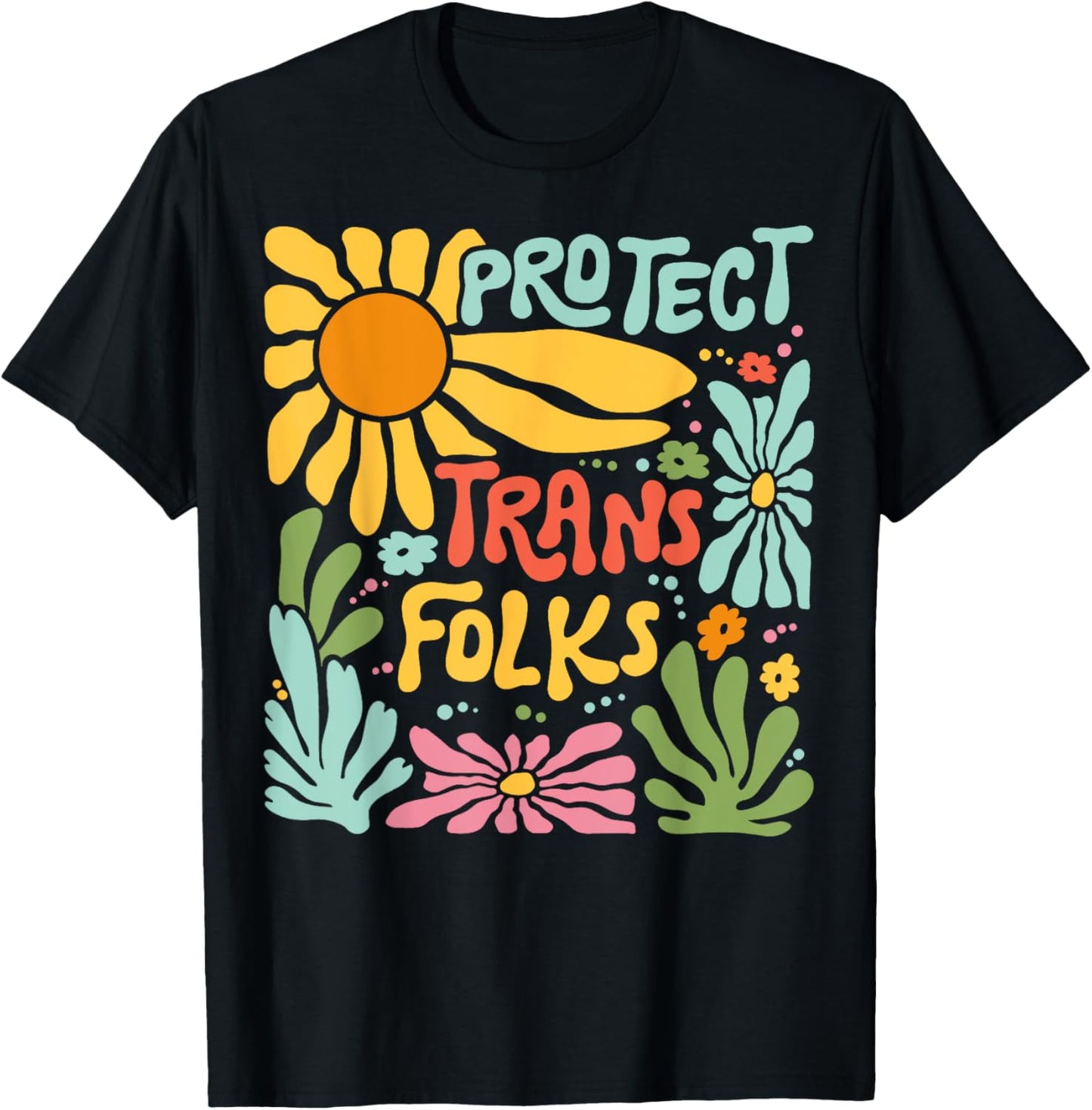 LGBT Transgender Trans Pride Vintage Protect Trans Folks T-Shirt