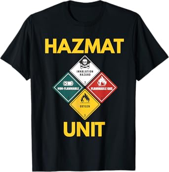 Hazmat Unit Suit Costume Cosplay Halloween Kids Birthday T-Shirt