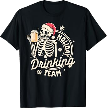 Christmas Xmas Beer Lover Drinking Holiday Drinking Team T-Shirt