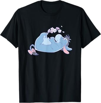 Disney Winnie the Pooh Spring Eeyore With Flowers Retro T-Shirt
