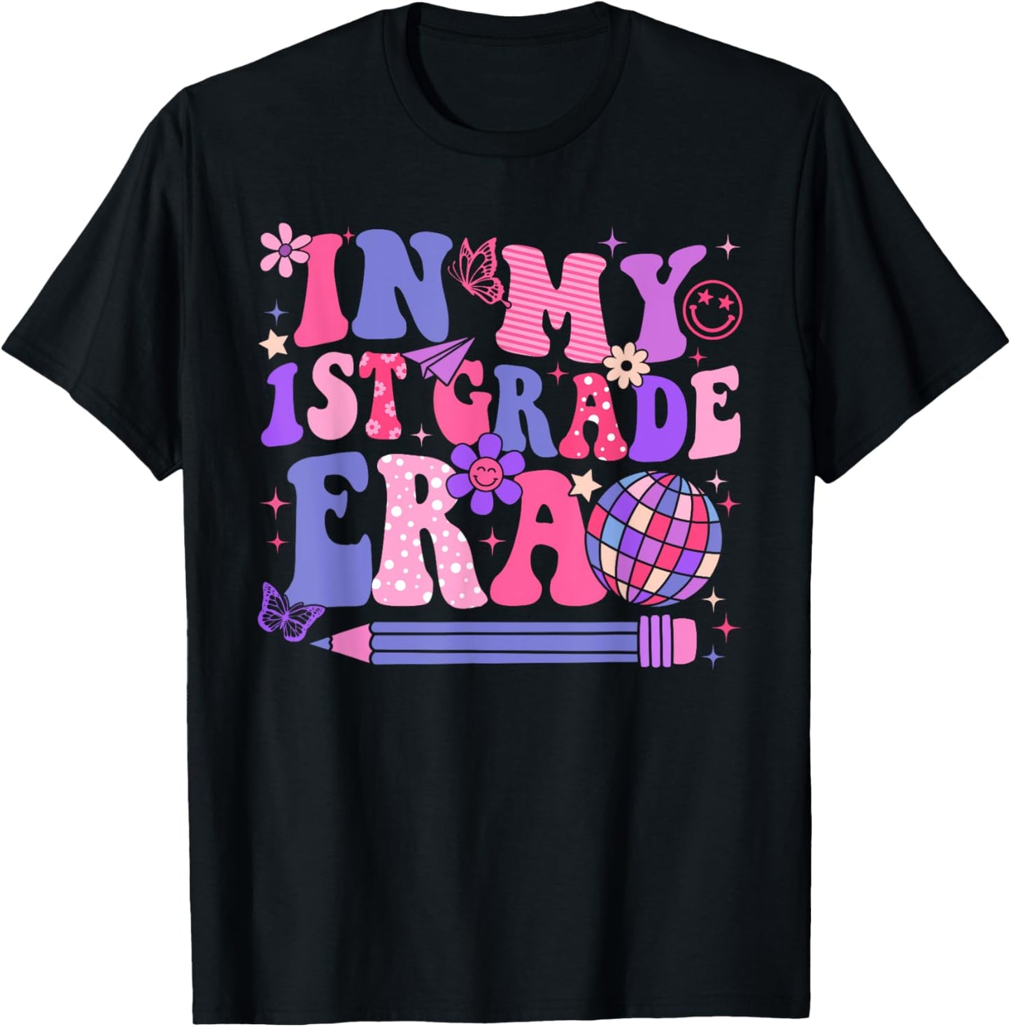In My First Grade Era Back To School Teacher Women Girl Cute 1st Grade T-shirt by TeeBrew
