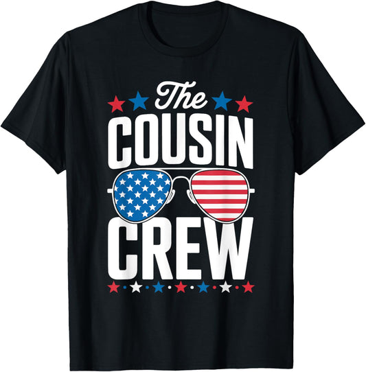 Cousin Crew 4th Of July Patriotic American Family Matching T-shirt