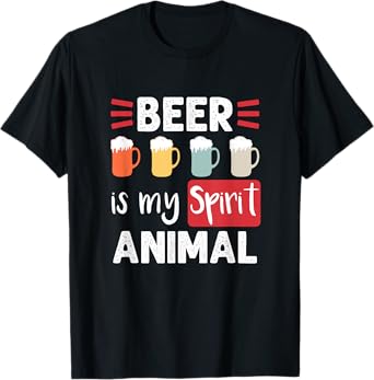 Vintage Beer is My Spirit Animal T-Shirt