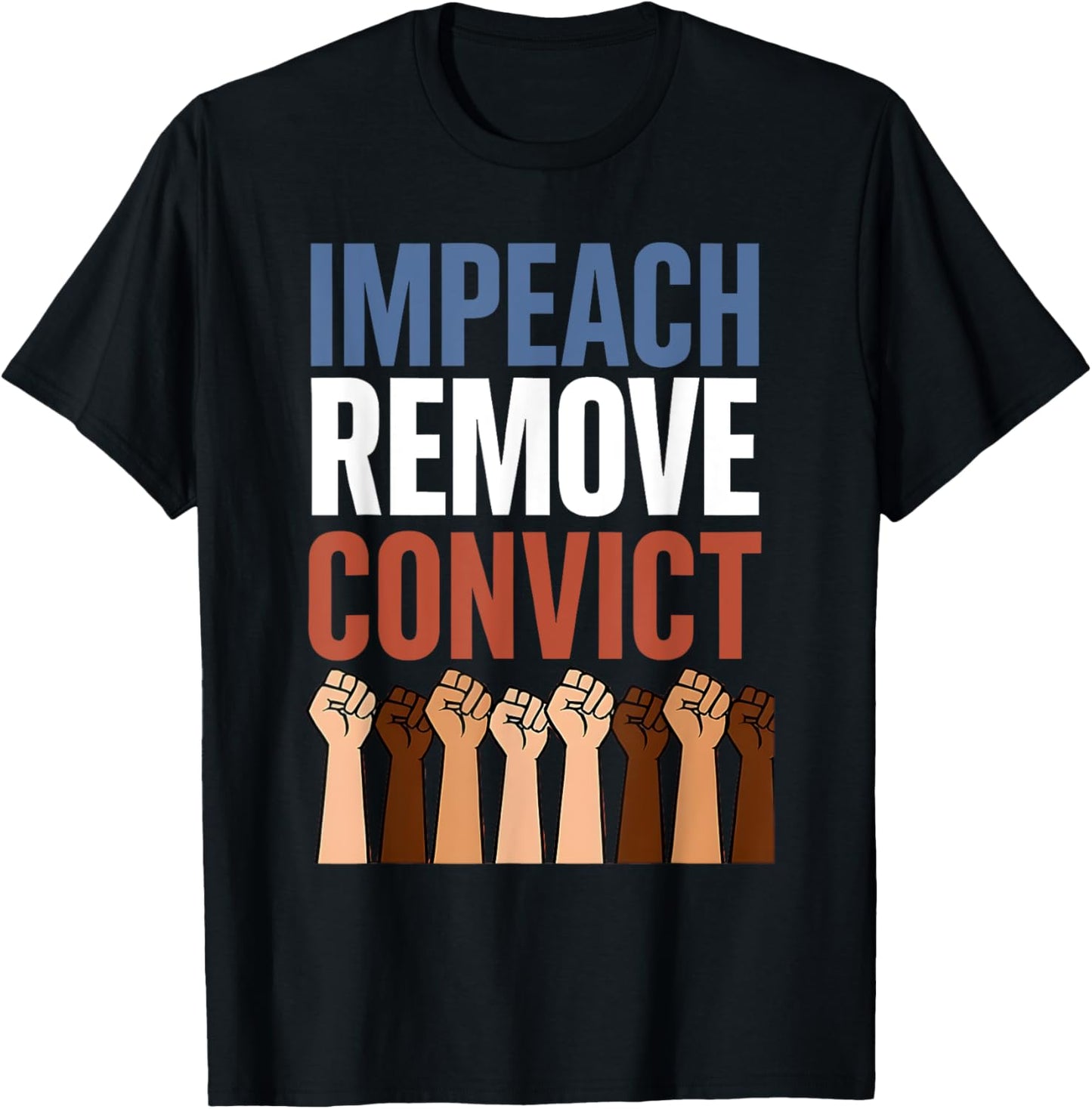 Vintage Impeach Remove Convict Funny Protest T-Shirt