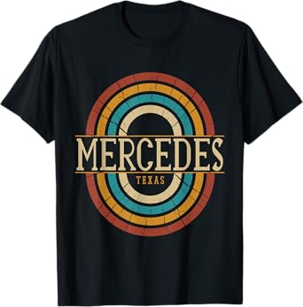 Vintage Retro Mercedes Texas TX Women Men Souvenirs T-Shirt