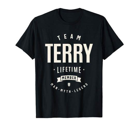 Team Terry Lifetime Member Funny Name Terry T-Shirt