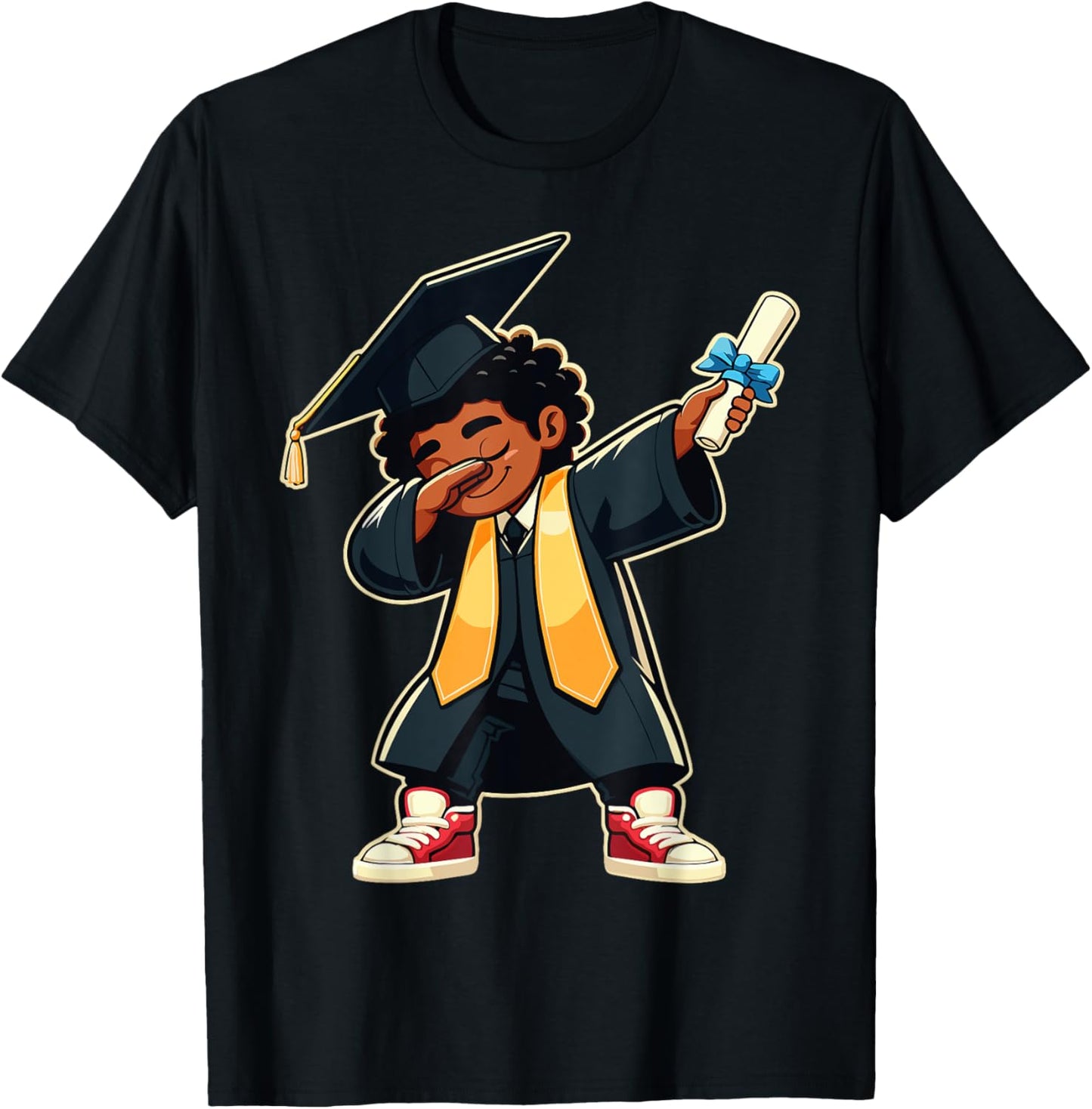 Cute Boy Graduate Dab Funny 2025 Graduation Design T-Shirt