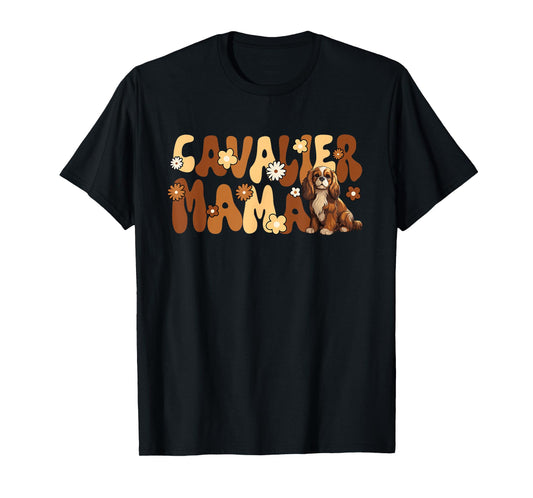 Cavalier King Charles Spaniel Groovy World's Best Cavalier T-Shirt